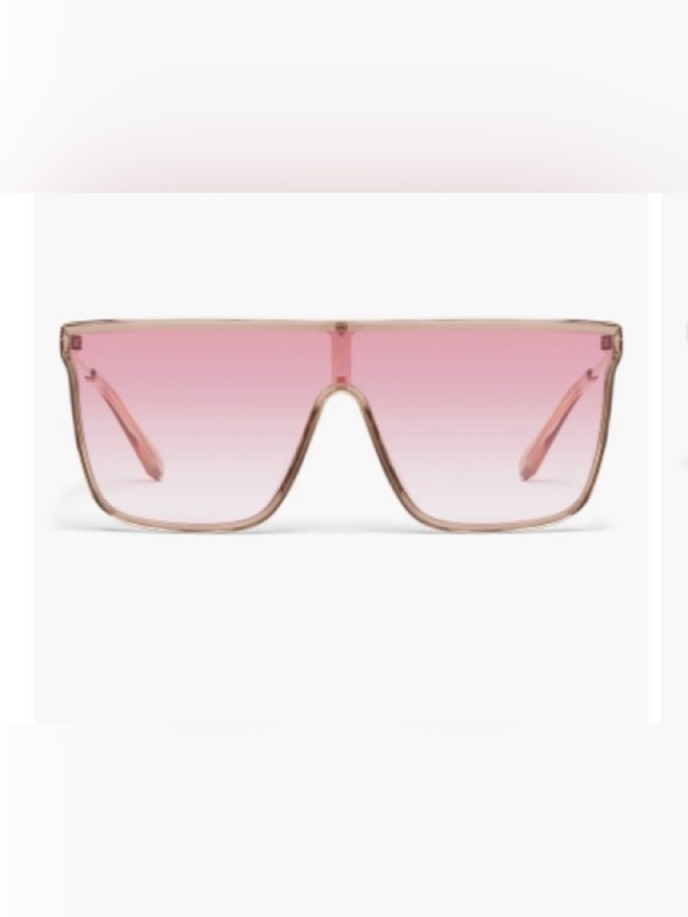 NEW! Quay Nightfall Adorned Pink Gradient Shield Sunglasses -LIMITED EDITION NIB